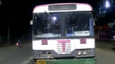 TSRTC bus theft by unidentified man in Telangana
