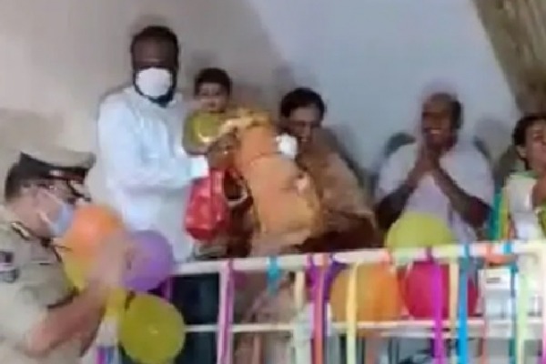 Hyderabad Police Celebrates One Year Old Myra Birthday