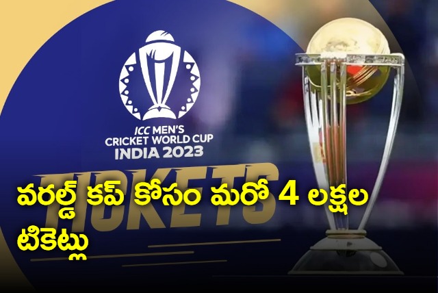  BCCI announces sale of 4 lakh Cricket World Cup  tickets to cater to high demand on September 8