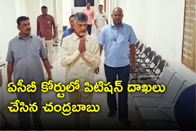 Chandrababu files petition in ACB Court
