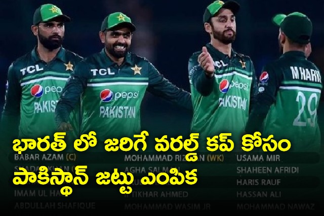 Pakistan Team announced for World Cup