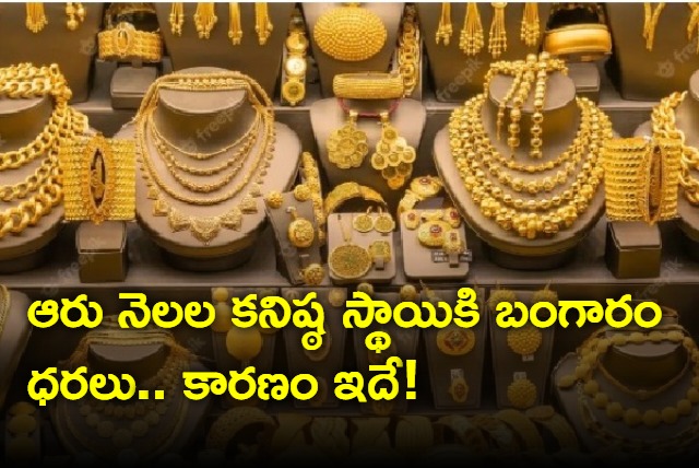 Gold rates in Hyderabad decline to six months low
