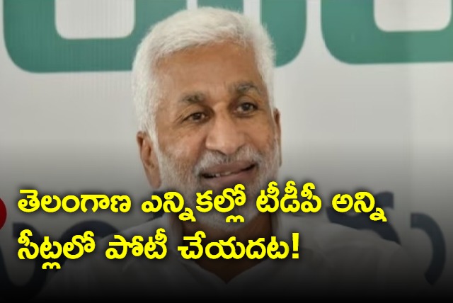 Vijayasaireddy comments on TDP being contest in Telangana assembly election 