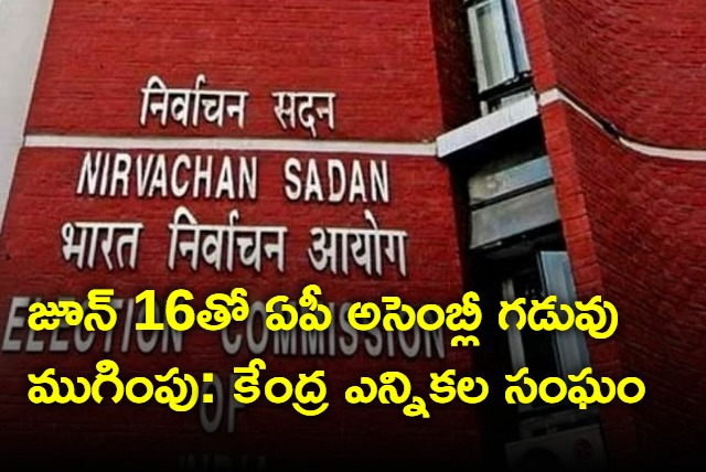 AP Assembly term ends on June 16 Central Election Commission announced