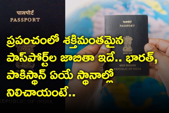 list of most powerful passports in the world and India ranks at 80