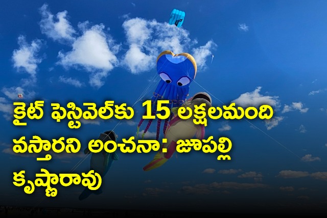 Jupalli Krishna Rao says 15 lakh people may come to kite fest