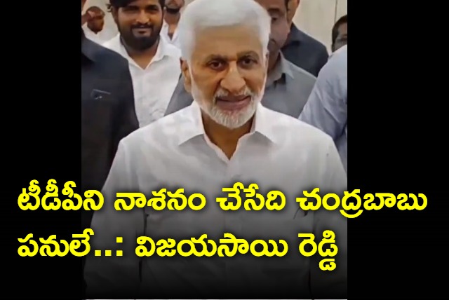 TDP Will Be Decimate By Its Chief Chandrababu Actions Not YSRCP