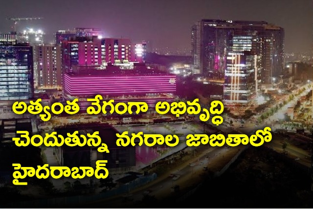 Hyderabad ranks among world top 10 fastest growing cities