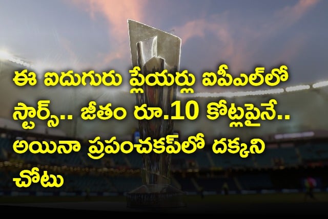 These 5 Players Earnings more than 10 Crore from IPL but not Selected for T20 World Cup 2024