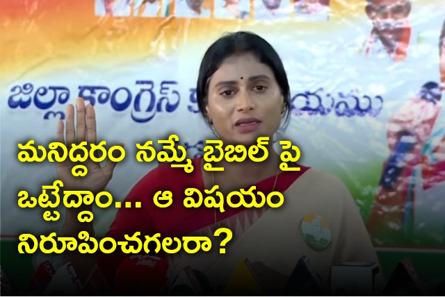 Sharmila cries during press meet about her brother Jagan comments