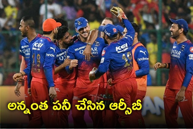 RCB enters into IPL Play Offs by knocked out CSK