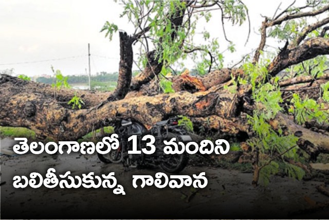 13 people dead in Telangana as windstorm hits