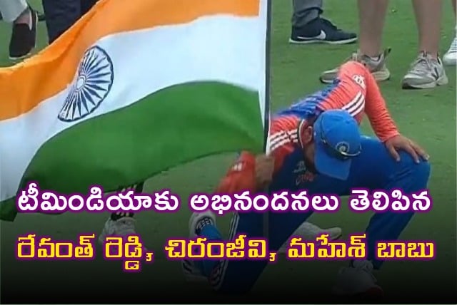 Revanth Reddy and Tollywood stars haols Team India for historic world cup win