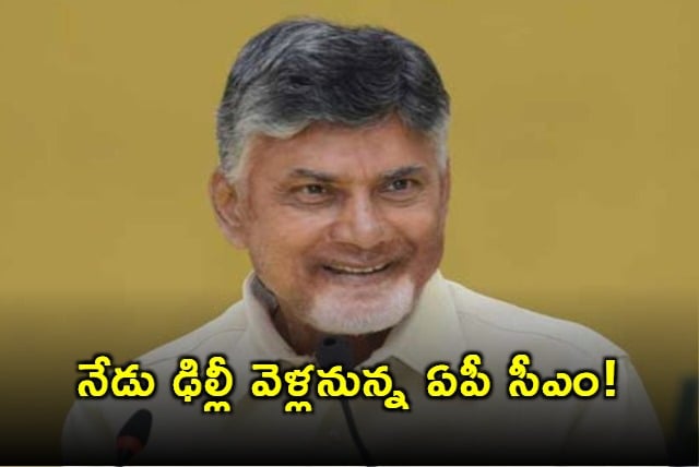 AP CM Chandrababu to meet Prime Minister Home minister tomorrow