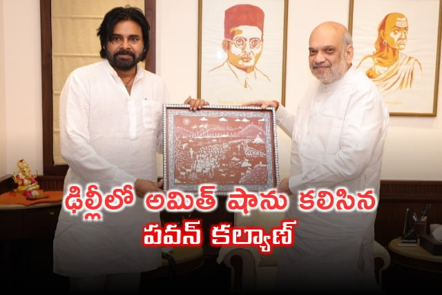 Pawan Kalyan met Amit Shah in New Delhi