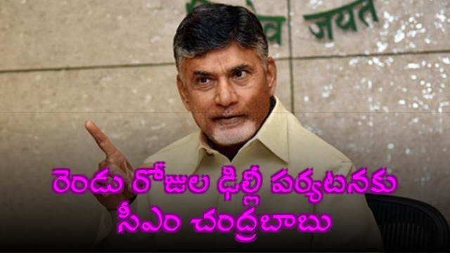 CM Chandrababu Naidu on a two day visit to Delhi