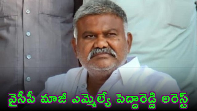 Tension in Tadipatri as former YSRCP MLA Kethireddy Peddareddy arrested