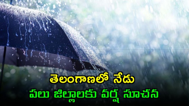 Telangana rain forecast for several districts today