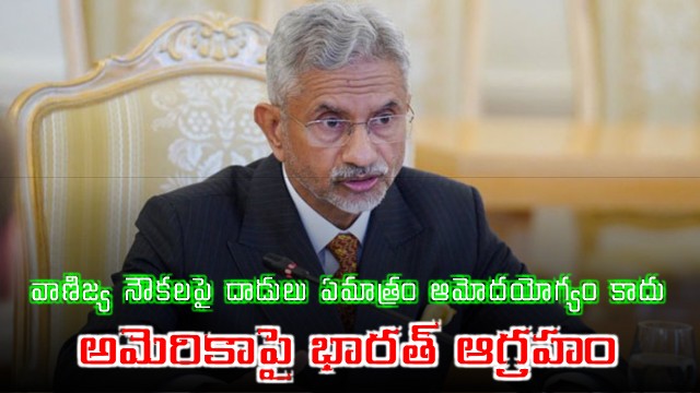 S Jaishankar warns US that attacks on commercial ships are unacceptable