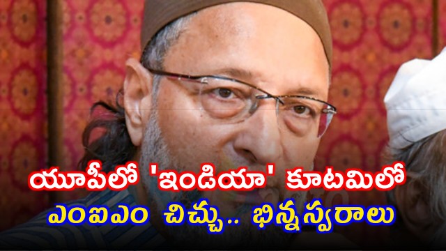 AIMIM spark in UP INDIA bloc causes differing voices among leaders