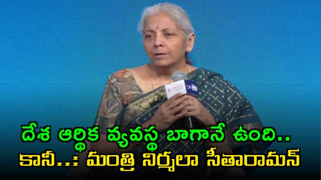 Nirmala Sitharaman says Indian economy is doing well but warns against complacency