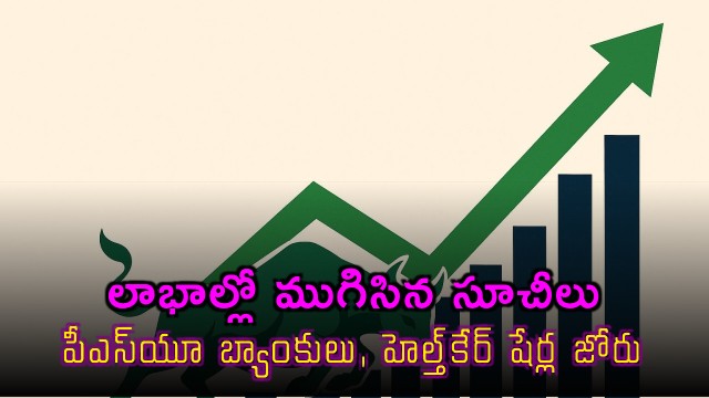 Indian Stock Market Indices End in Gains as PSU Banks and Healthcare Shares Surge