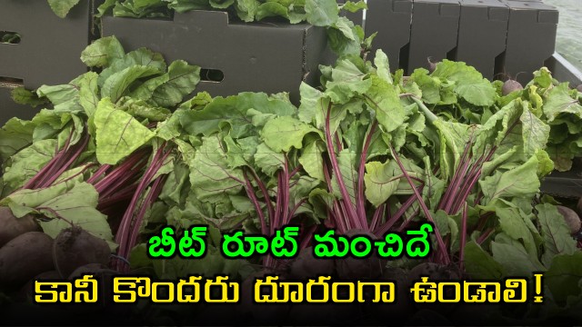 Beetroot is good but some people should stay away from it