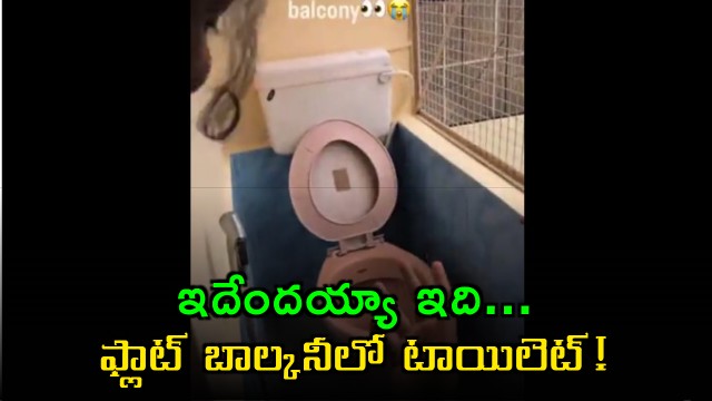 Bengaluru flat balcony toilet viral video netizens react