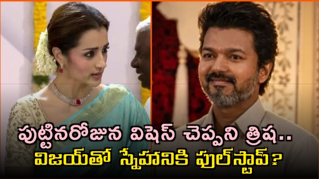 Trisha did not wish on birthday is friendship with Vijay over