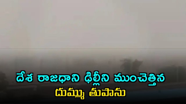 Delhi hit by massive dust storm and heavy winds