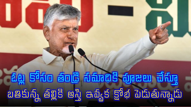 Chandrababu Naidu Slams Jagan Over Property Dispute With Mother While Worshipping Father Grave For Votes