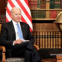 american president Biden Met with russian counterpart Putin