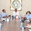 Minister Harish Rao along with CS holds a meeting with Bankers