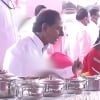 CM KCR menu in Vasalamarri grand dining 