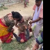 police attacks woman