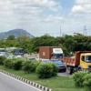 2 hours traffic jam on Hyderabad Vijayawada highway