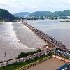 Flood water arrives at Prakasam Barrage 