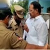 Nakka Anand Babu gets anger on police at his residence 