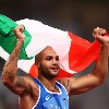 Italian athlete Lamont Marcell Jacobs wins mens hundred meters race