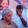 Union Minister Nirmala fire on ration dealer for not putting Modi photo