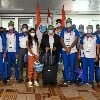 Indian athletes gets rousing welcome in Delhi
