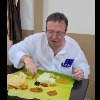 Britain High Commissioner Andrew Fleming lunch with Andhra food items