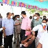 CS Somesh Kumar visits vaccination centre at Pariwar Township
