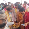 KCR lays foundation stone for TRS office in Delhi