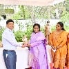 Governor Tamilisai distributes clay Ganesha idols to Raj Bhavan staff