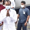 KCR Returns fro Delhi after 9 day visit