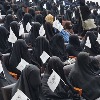 Veiled Afghan women rally in support of Taliban in Kabul