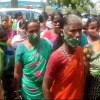 labor protest at sharmila hunger strike