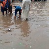 Overflowing lake inundates highway at Hyderabad's Gaganpahad