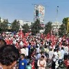 Protest at Vizag Steel Plant against privatisation
